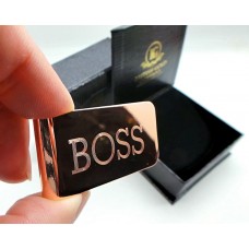 Boss Rose Gold Plated Money Clip Boss Rose Gold Plated Money Clip